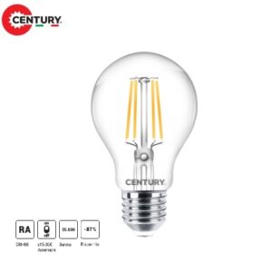 Lampada Goccia LED a Filamento E27 7w Luce Natura 806 Lumen